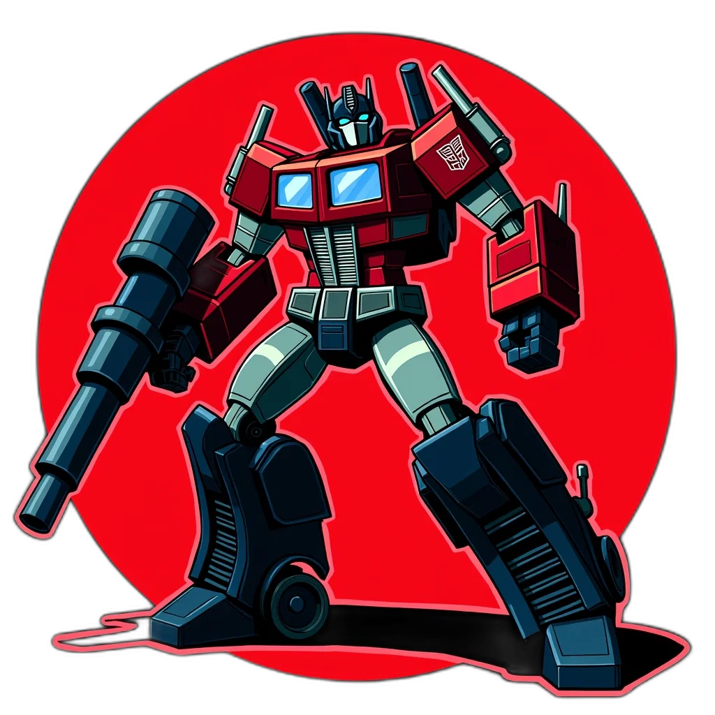 robot, pixel art, concept art, comic book art transparent PNG cut-out