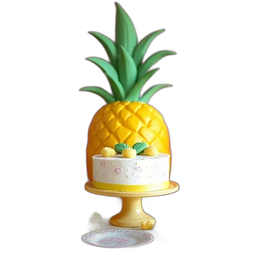 crown, hat, food, 3d render transparent PNG cut-out