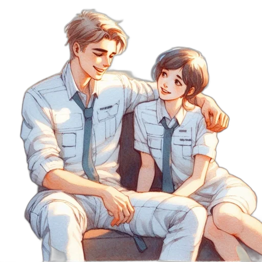 anime, watercolor, concept art, comic book art transparent PNG cut-out