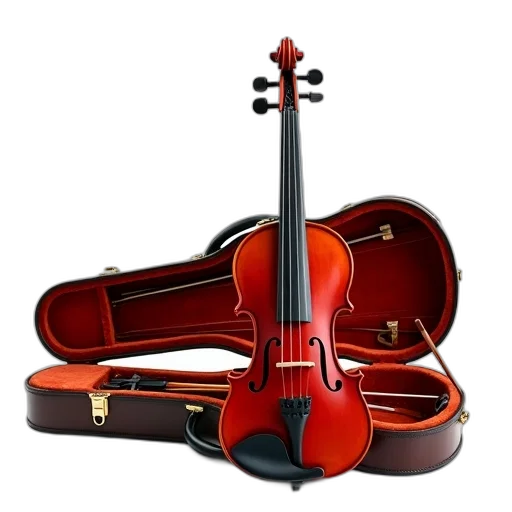 weapon, photorealistic, 3d render, violin transparent PNG cut-out