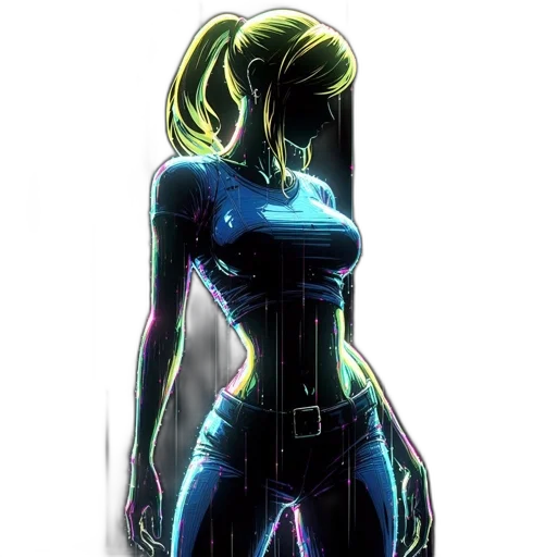 robot, dress, comic book art, concept art transparent PNG cut-out