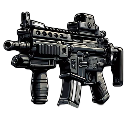 weapon, pixel art, concept art, 3d render transparent PNG cut-out