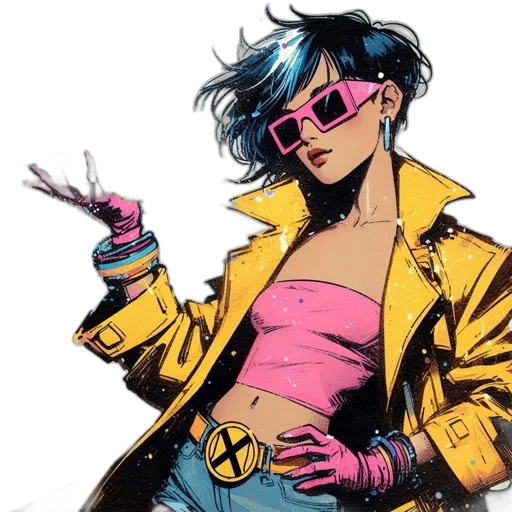 jacket, weapon, cyberpunk, concept art transparent PNG cut-out