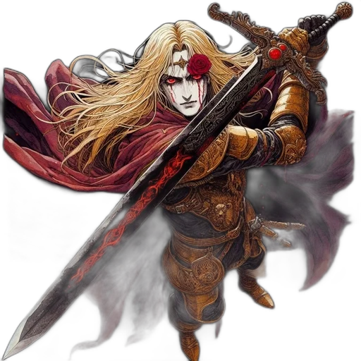 sword, staff, weapon, fantasy art transparent PNG cut-out