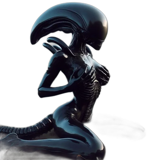creature, robot, concept art, 3d render transparent PNG cut-out