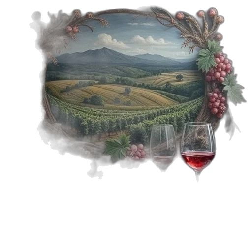 food, bottle, oil painting, photorealistic transparent PNG cut-out