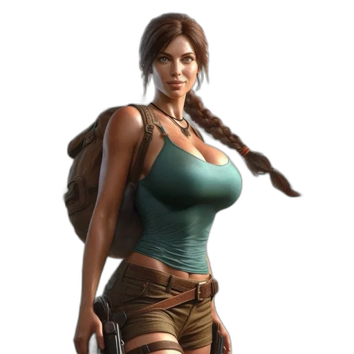 dress, weapon, staff, face transparent PNG cut-out