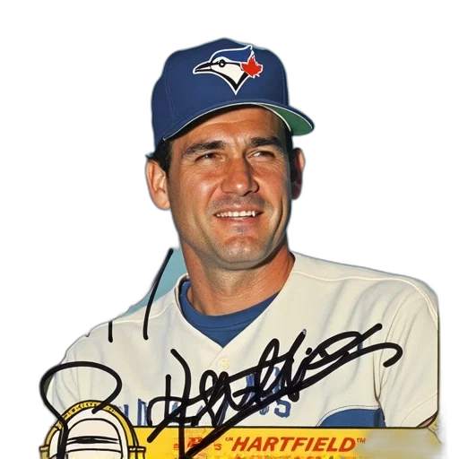 vintage, baseball, card, featuring transparent PNG cut-out