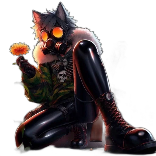 jacket, mask, animal, robot transparent PNG cut-out