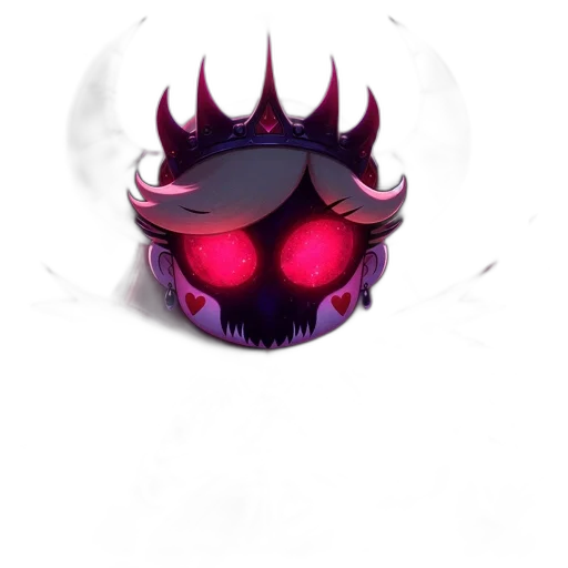 mask, crown, creature, staff transparent PNG cut-out