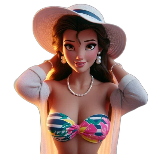 jewelry, hat, crown, 3d render transparent PNG cut-out