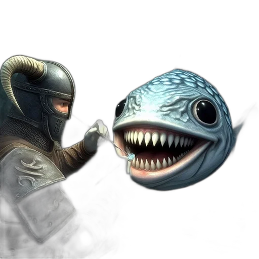 mask, creature, robot, weapon transparent PNG cut-out