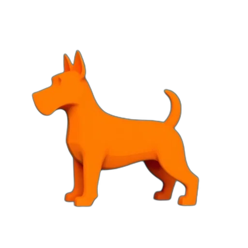 animal, staff, 3d render, photorealistic transparent PNG cut-out