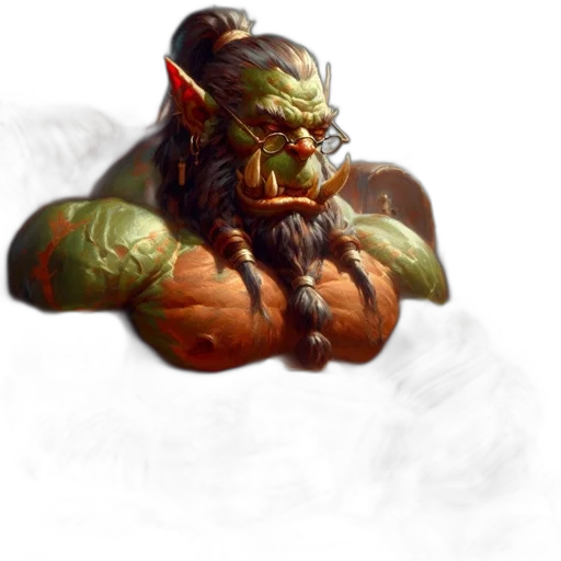 creature, dragon, face, staff transparent PNG cut-out