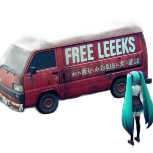 car, weapon, vaporwave, 3d render transparent PNG cut-out