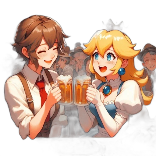 crown, food, staff, pixel art transparent PNG cut-out