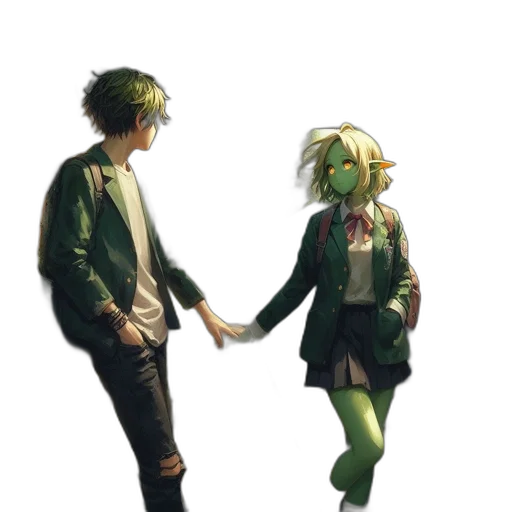 jacket, staff, mask, weapon transparent PNG cut-out