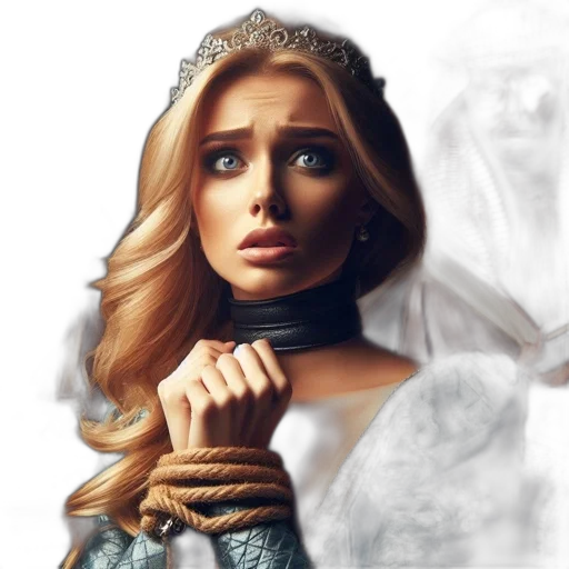 dress, face, crown, fantasy art transparent PNG cut-out