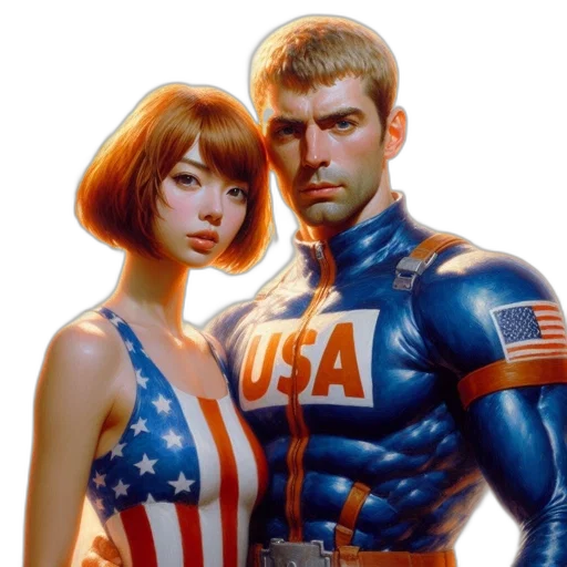 comic book art, concept art, cyberpunk, photorealistic transparent PNG cut-out