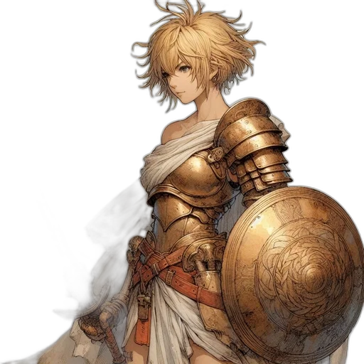 sword, weapon, dress, fantasy art transparent PNG cut-out