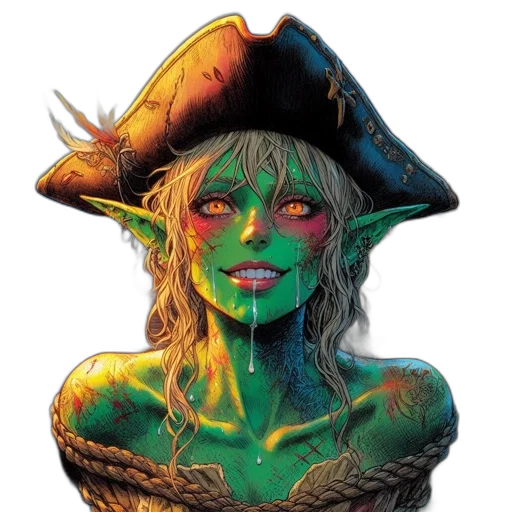 hat, face, mask, fantasy art transparent PNG cut-out