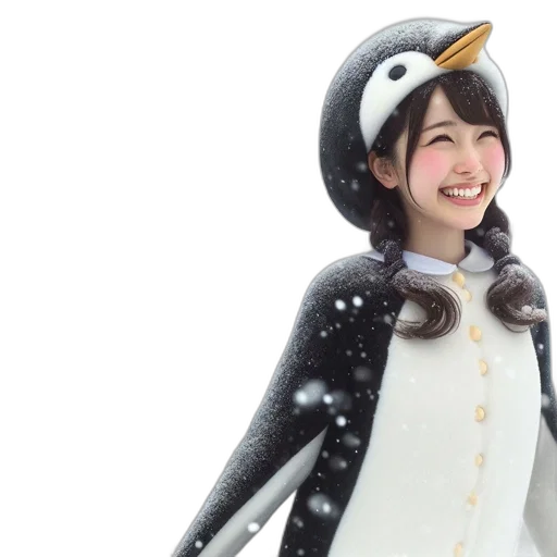 animal, snow, monochrome, wintery transparent PNG cut-out