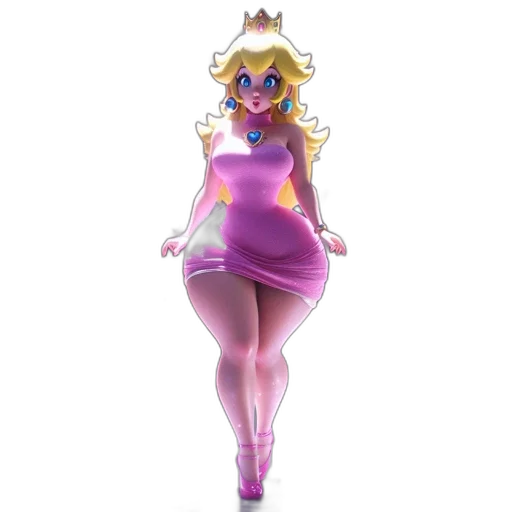 dress, crown, concept art, 3d render transparent PNG cut-out