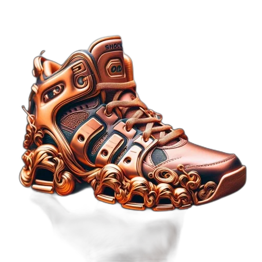 shoes, 3d render, fantasy art, concept art transparent PNG cut-out