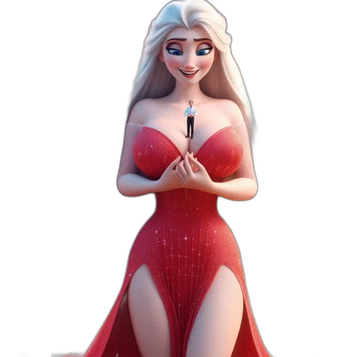 dress, concept art, 3d render, fantasy art transparent PNG cut-out