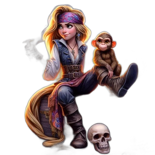 fantasy art, concept art, comic book art, pixel art transparent PNG cut-out