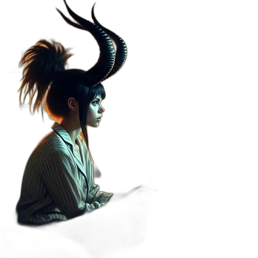 dragon, creature, mask, staff transparent PNG cut-out