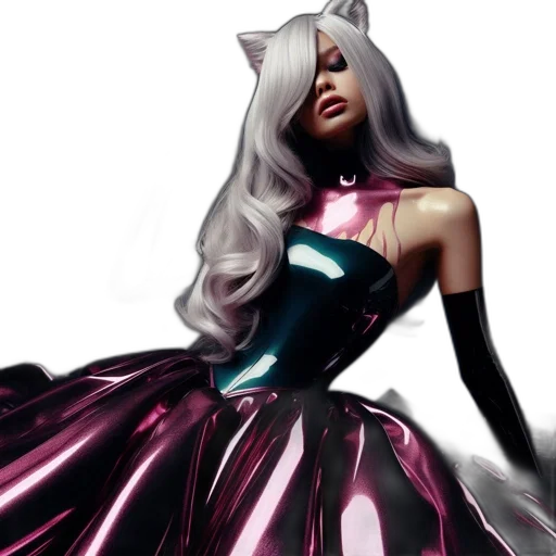 dress, concept art, fantasy art, 3d render transparent PNG cut-out