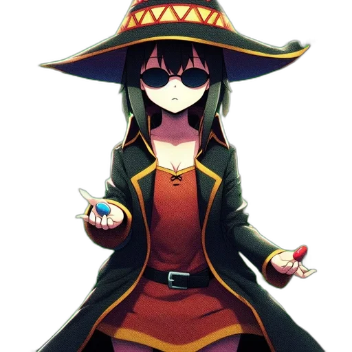staff, hat, weapon, jacket transparent PNG cut-out