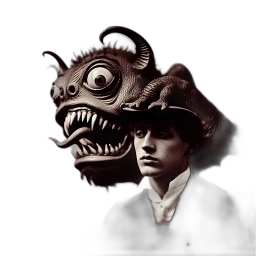 mask, creature, face, dragon transparent PNG cut-out
