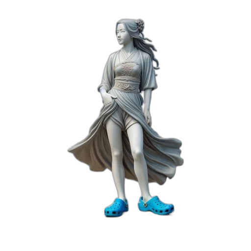 shoes, concept art, 3d render, fantasy art transparent PNG cut-out