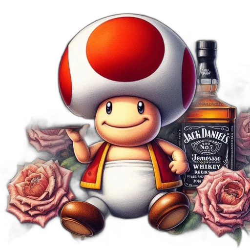 bottle, robot, hat, dress transparent PNG cut-out