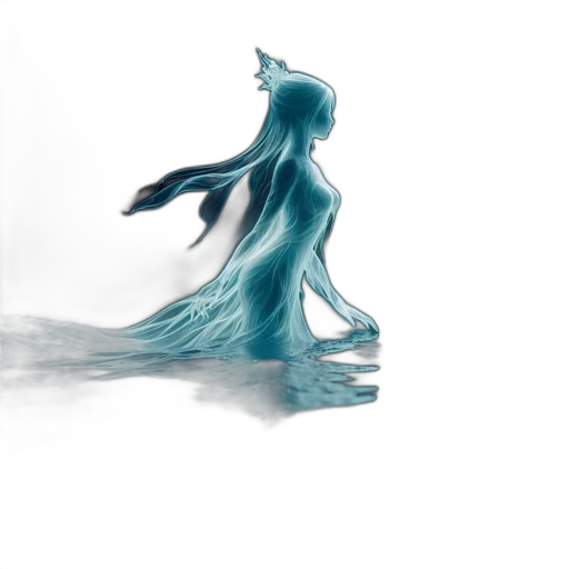 dress, creature, dragon, hair transparent PNG cut-out