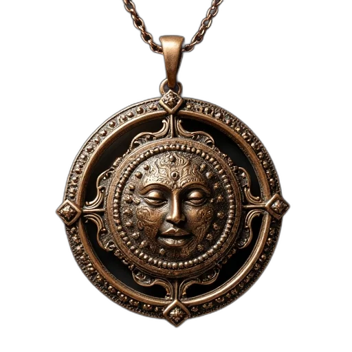 jewelry, beautiful, bronze, pendant transparent PNG cut-out