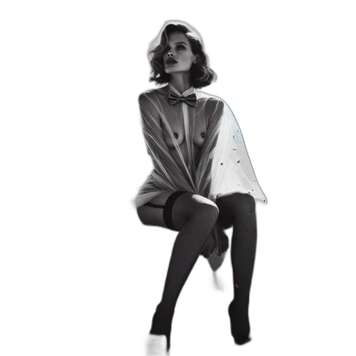 jacket, dress, umbrella, robot transparent PNG cut-out