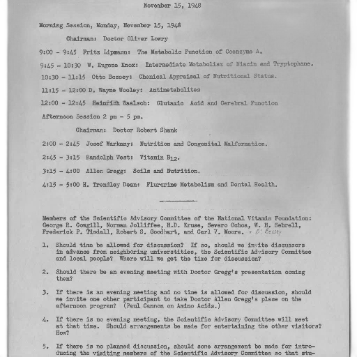 document, november, 1948, titled transparent PNG cut-out