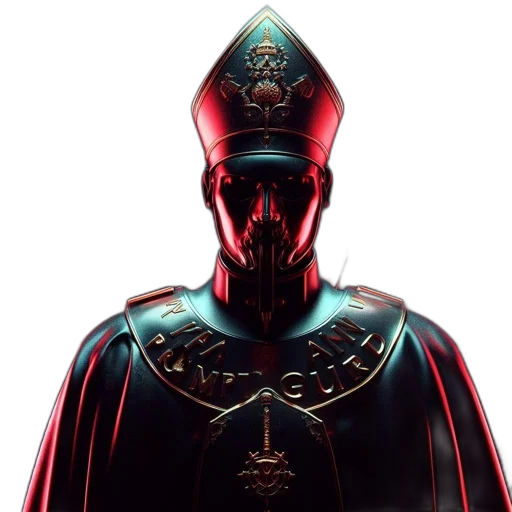 crown, mask, robot, staff transparent PNG cut-out