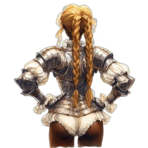 hair, dress, jacket, sword transparent PNG cut-out