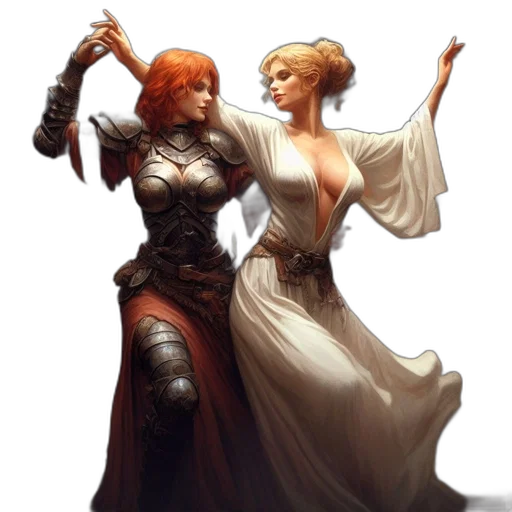 sword, dress, concept art, fantasy art transparent PNG cut-out