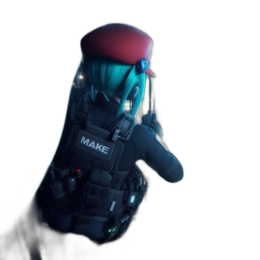 robot, weapon, mask, staff transparent PNG cut-out