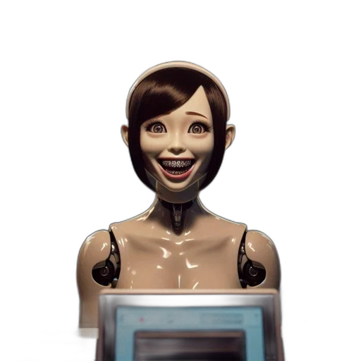 robot, face, mask, dress transparent PNG cut-out
