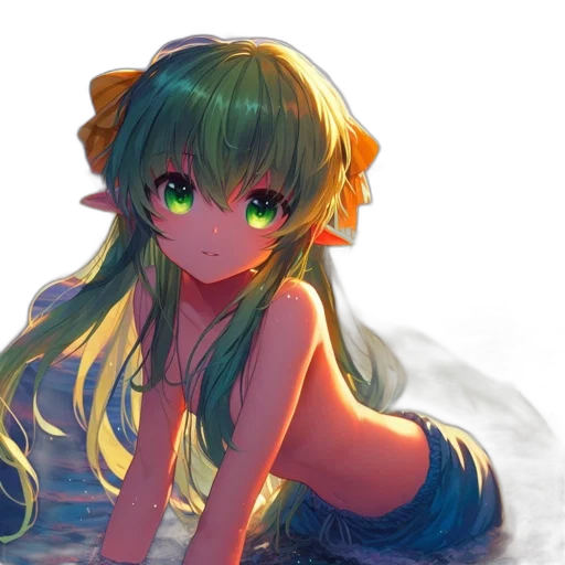 dress, staff, dragon, crown transparent PNG cut-out