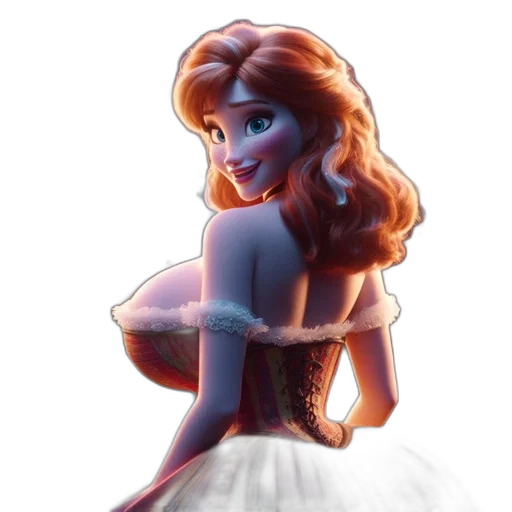 dress, crown, concept art, cartoon transparent PNG cut-out