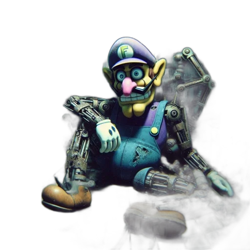 robot, weapon, staff, concept art transparent PNG cut-out