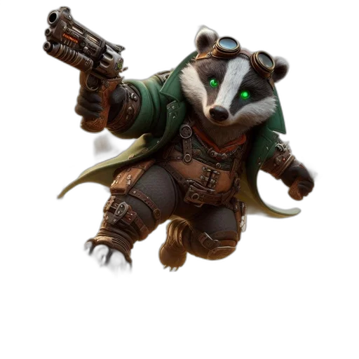weapon, staff, animal, creature transparent PNG cut-out