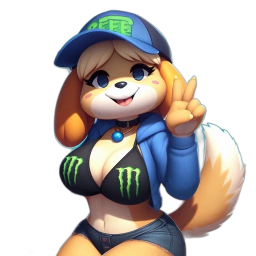 hat, jacket, staff, animal transparent PNG cut-out